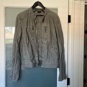 Armani Exchange biker jacket _ faded green _ Size M